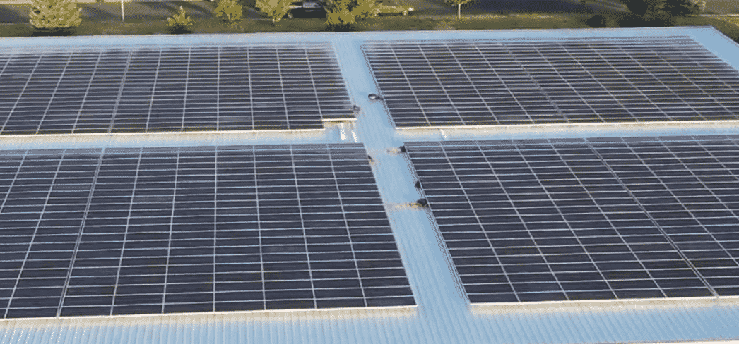 Ehrlich/McDonald Solar Carport Aerial detail image