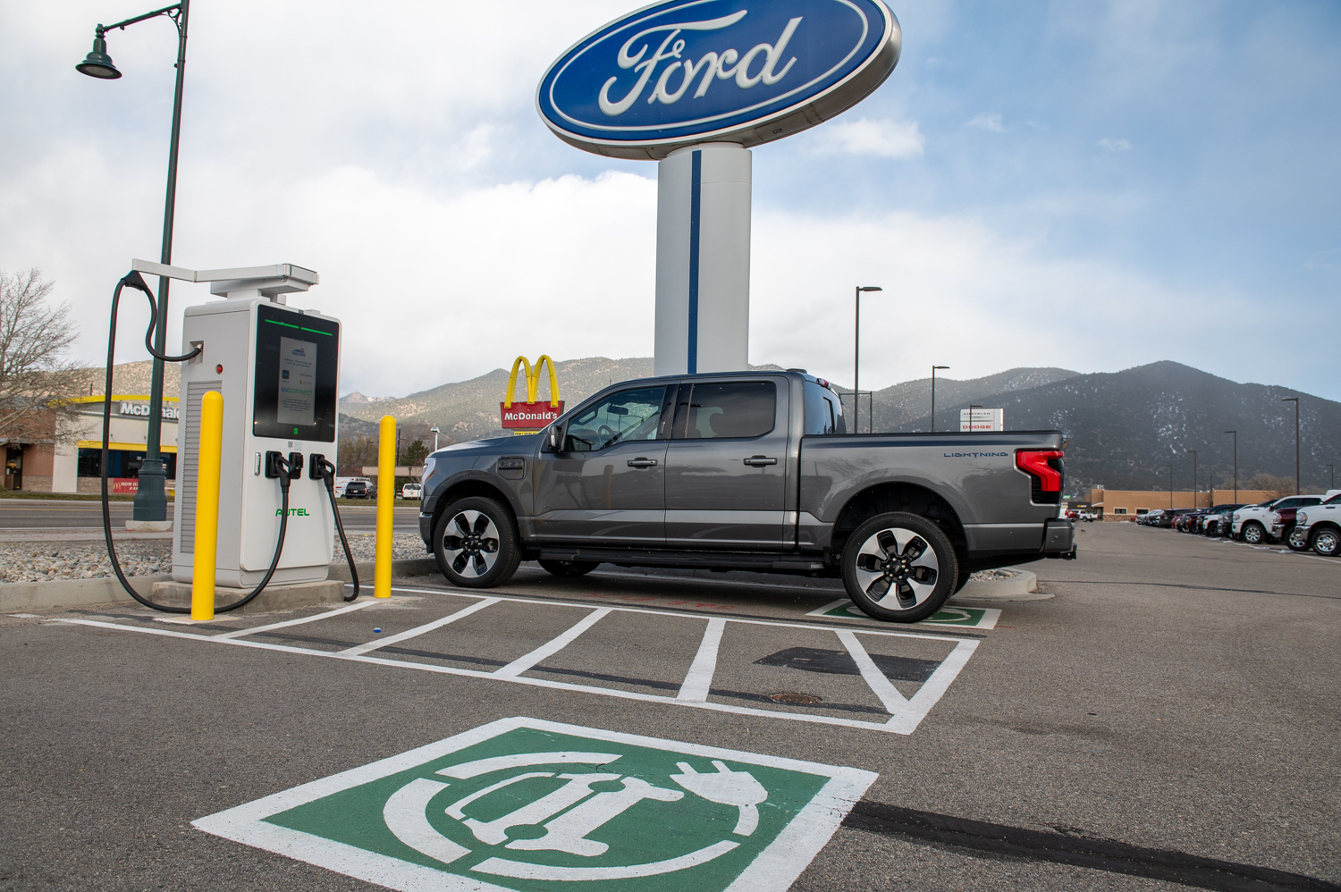 Electric Vehicle (EV) Autel Charging Station at Faricy Boys Salida