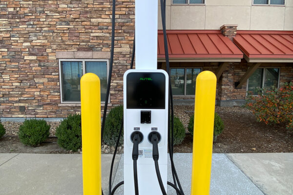 Hampton Inn & Suites Boulder-North. Level 2 EV Charging Station