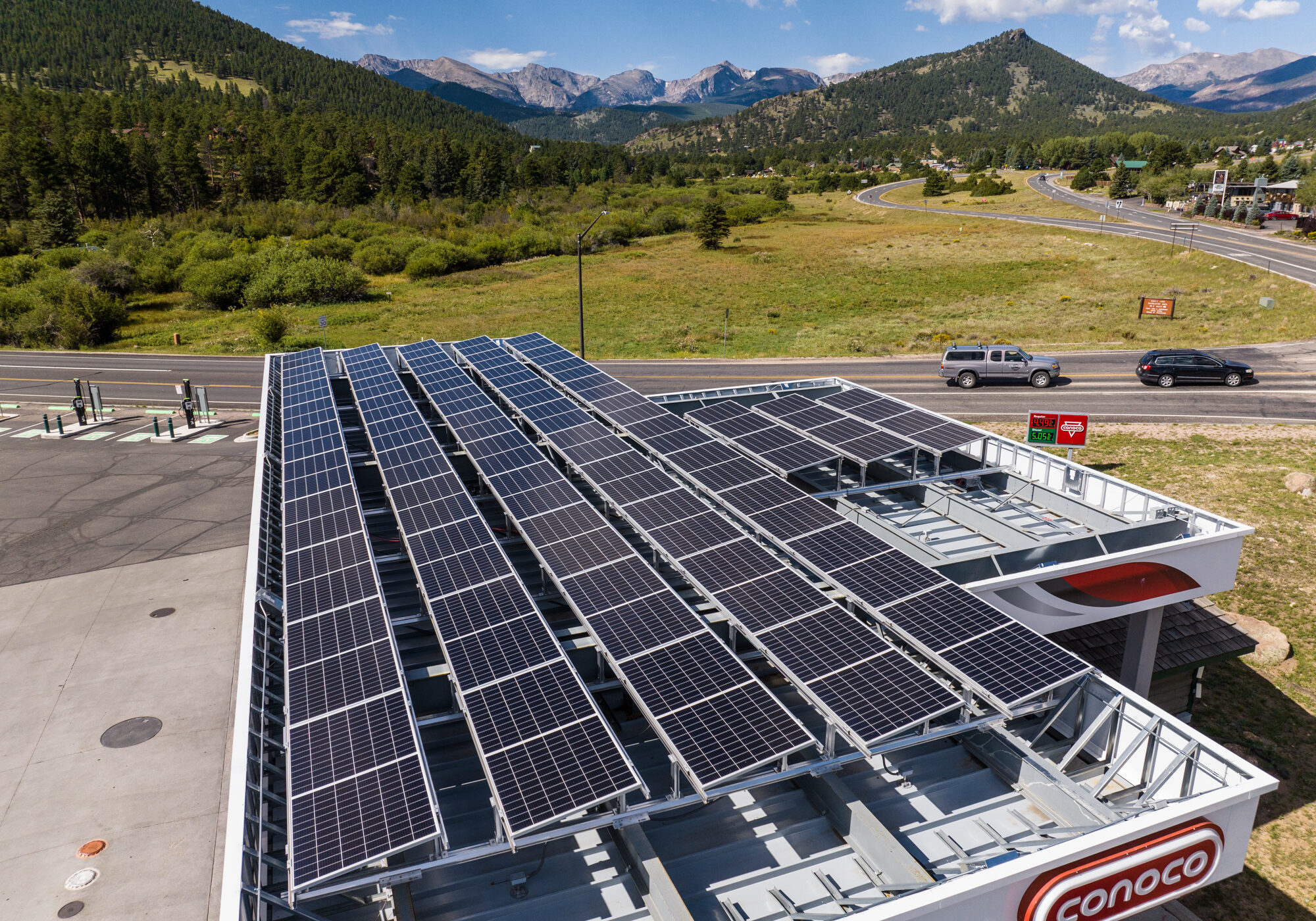 National Park Village, Estes Park Rooftop Solar view