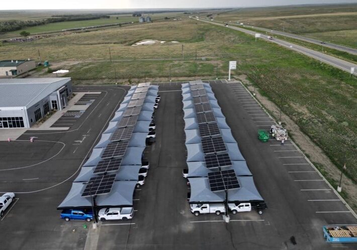 Fleet Transwest Solar-integrated Hail Protection Canopy